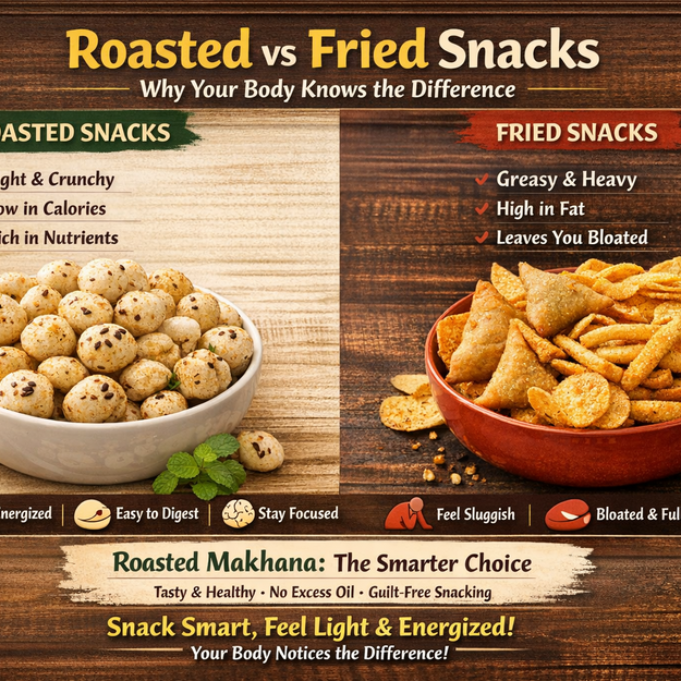 Roasted vs Fried Snacks – Why Your Body Knows the Difference