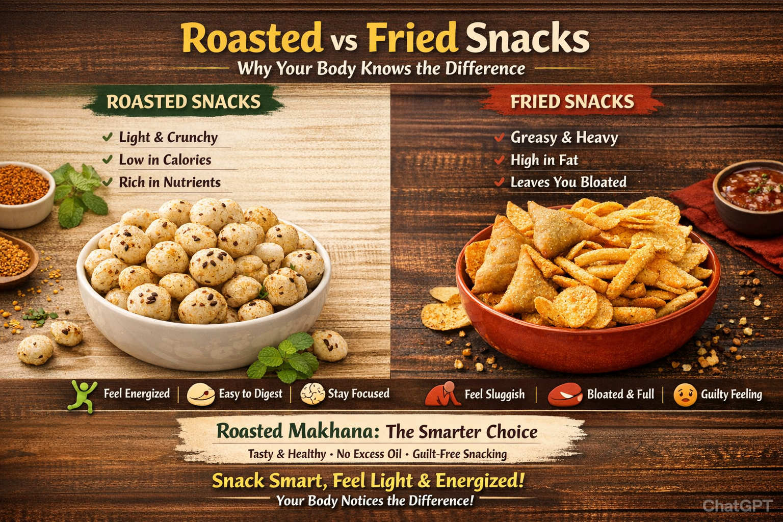 Roasted vs Fried Snacks – Why Your Body Knows the Difference