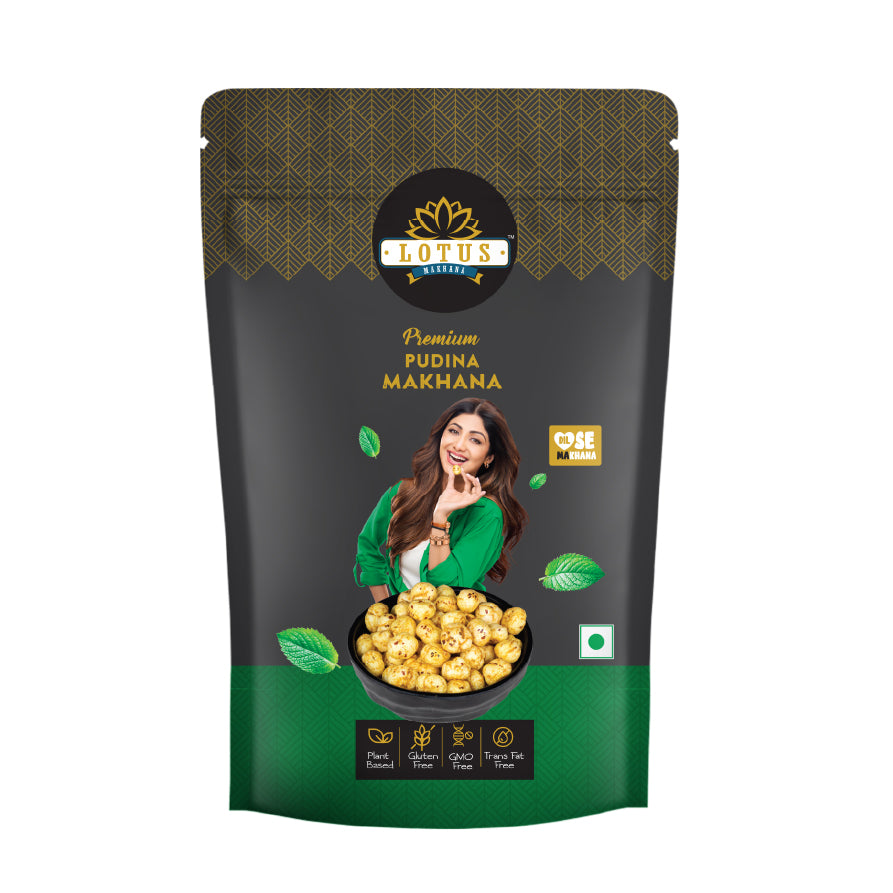 Lotus Makhana Pudina Flavour 55g - Pack Of 2
