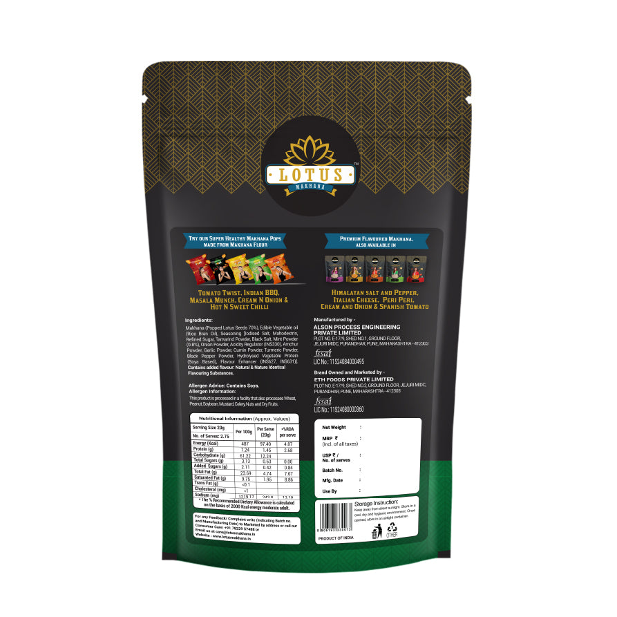 Lotus Makhana Pudina Flavour 55g - Pack Of 2