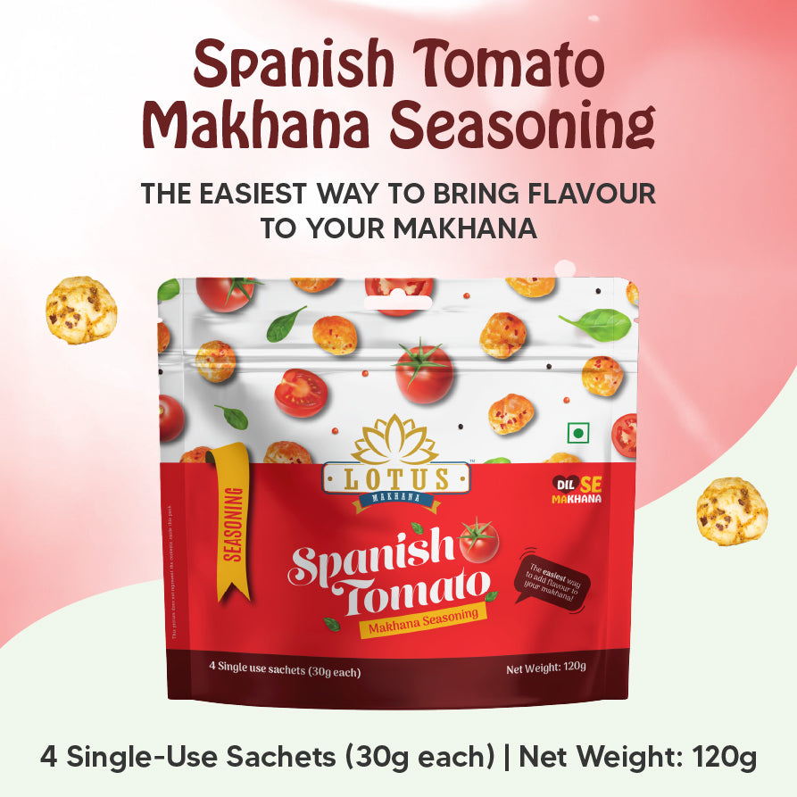 Lotus Makhana Seasoning Spanish Tomato Flavour 120gm