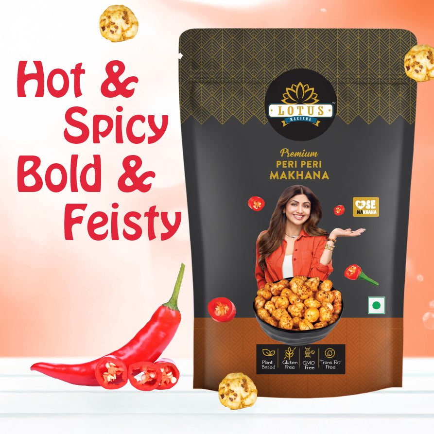 Lotus Makhana Peri Peri Flavou - Pack Of 2