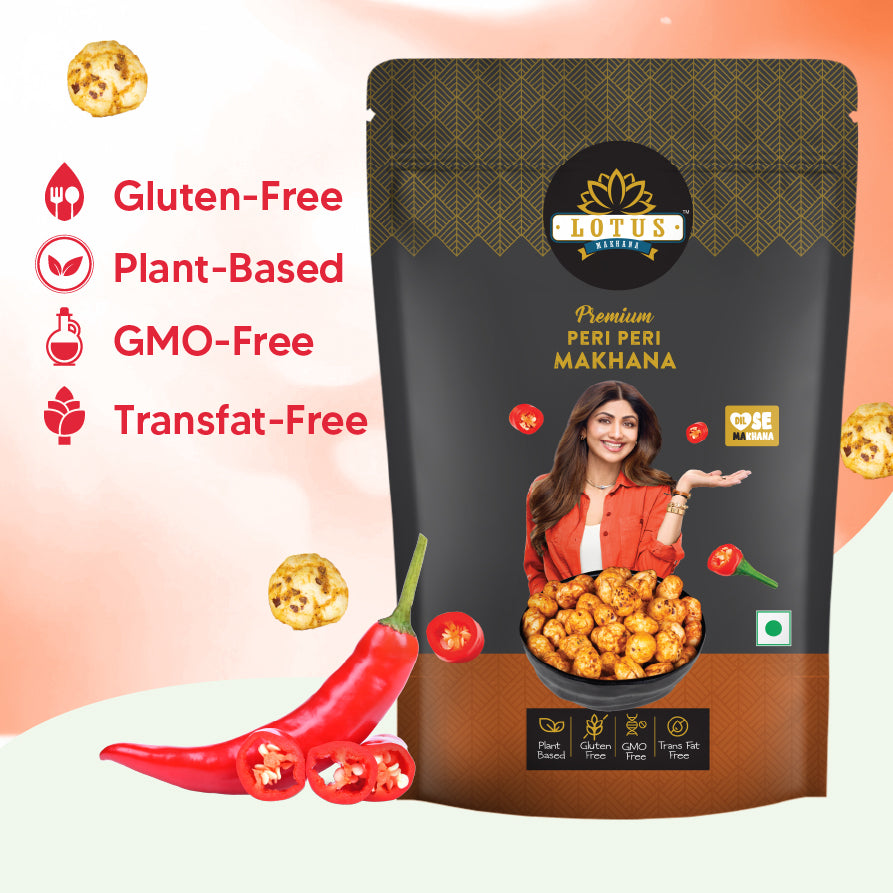 Lotus Makhana Peri Peri Flavou - Pack Of 2