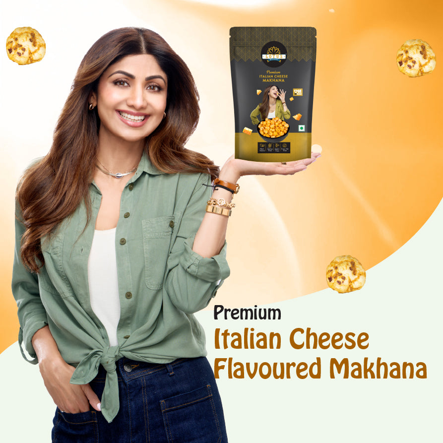 Lotus Makhana Italian Cheese Flavour 55g - Pack Of 2
