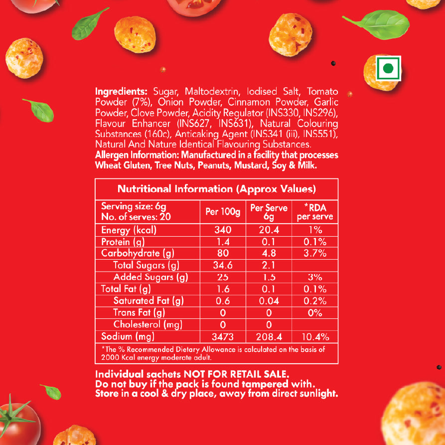 Lotus Makhana Seasoning Spanish Tomato Flavour 120gm