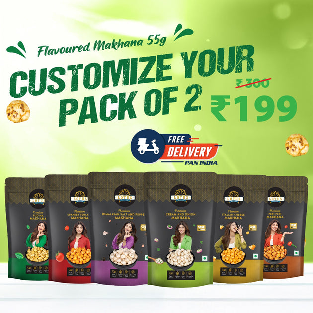 Customize Flavoured Makhana Pack Of 2