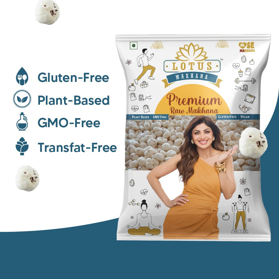 Lotus Premium Raw Makhana 100g - Single Pack