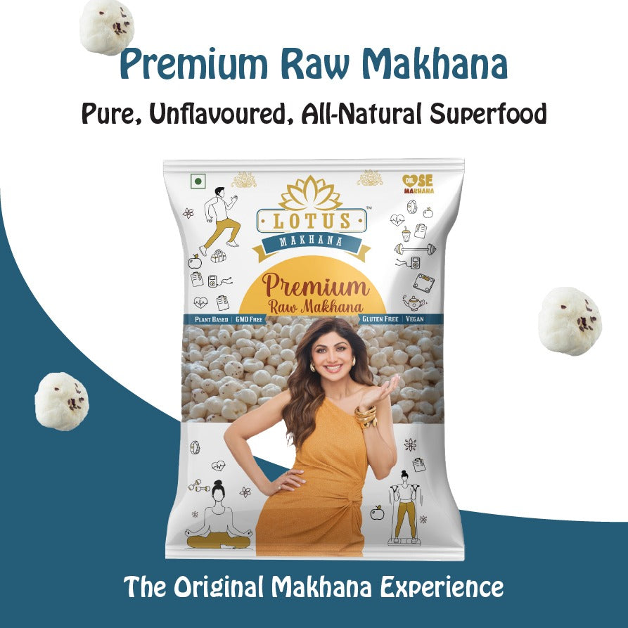 Lotus Premium Raw Makhana 100g - Single Pack
