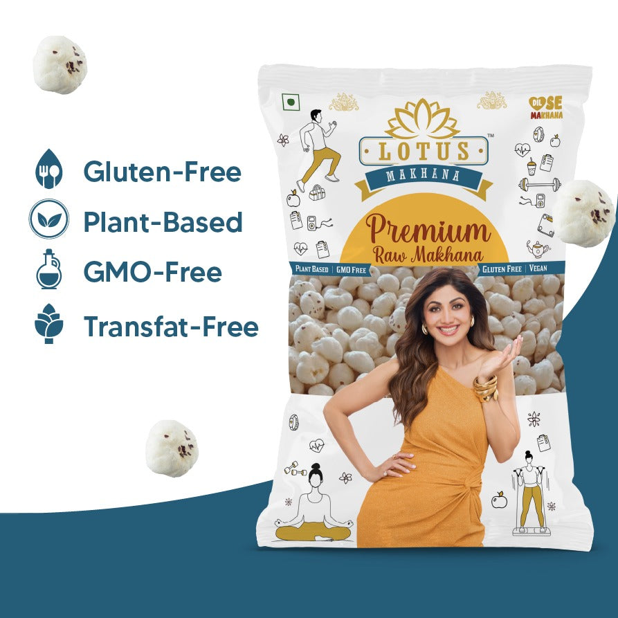 Lotus Premium Raw Makhana 250g - Single Pack