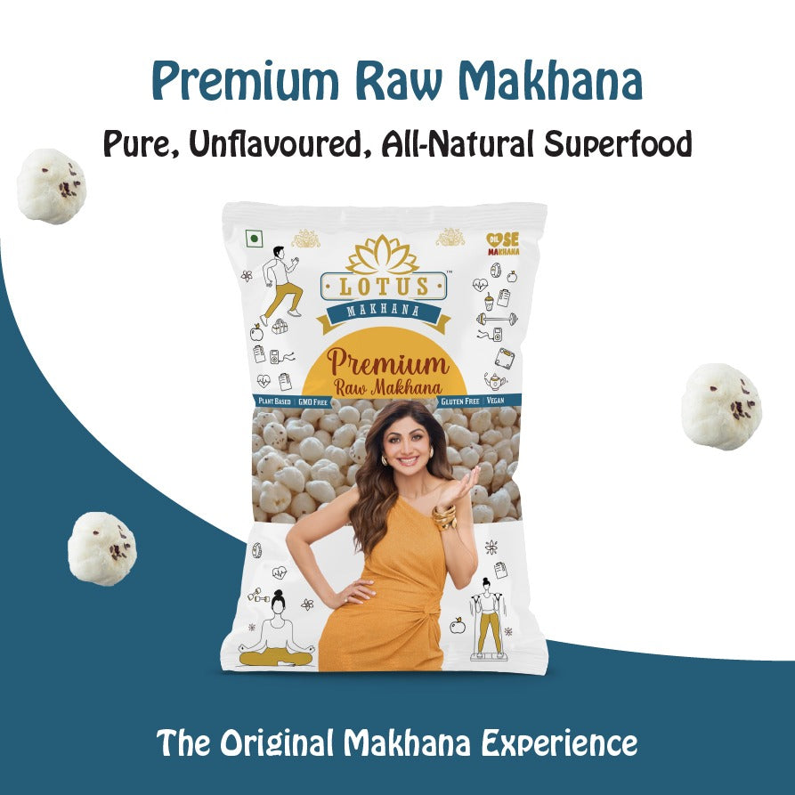 Lotus Premium Raw Makhana 250g - Single Pack